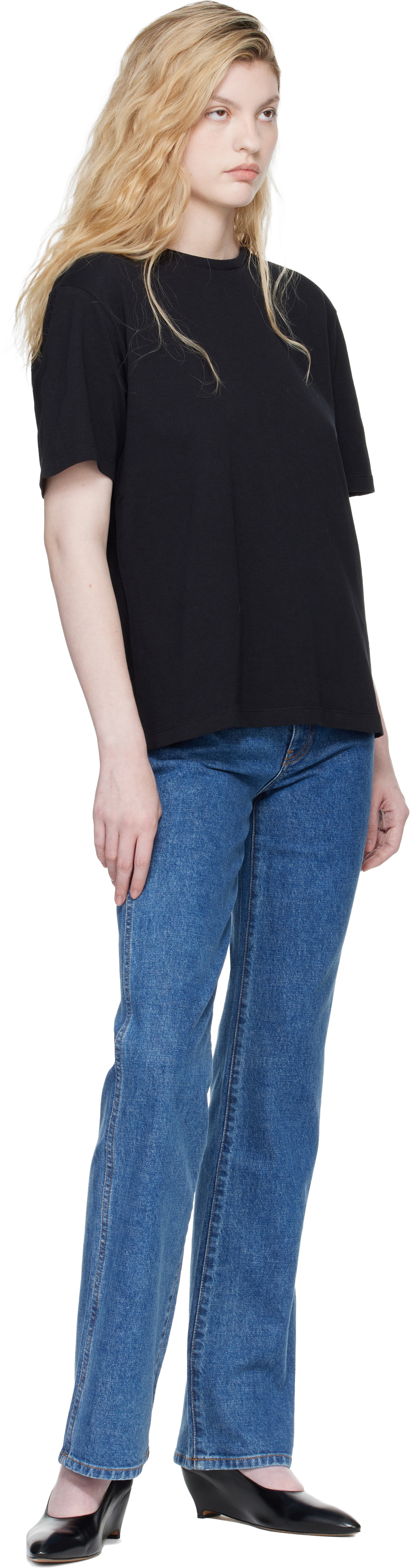 KHAITE Black Mae T-shirt
