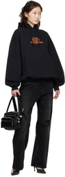 VETEMENTS Black 'MF' Hoodie