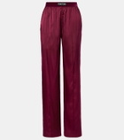 Tom Ford Silk-blend satin wide-leg pants