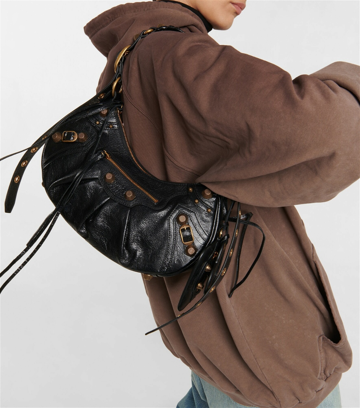 Balenciaga - Le Cagole Small leather shoulder bag Balenciaga