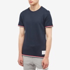 Thom Browne Men's Striped Tipping T-Shirt in Navy