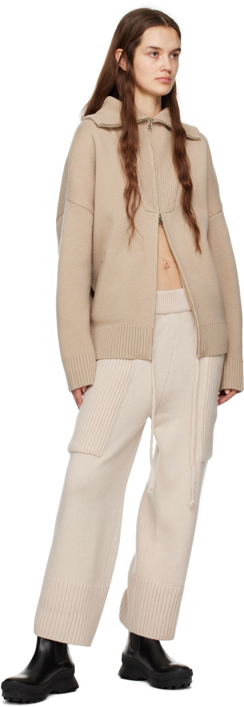 Trunk Project Beige Sailor Collar Sweater
