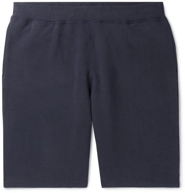 Photo: Sunspel - Loopback Cotton-Jersey Shorts - Blue