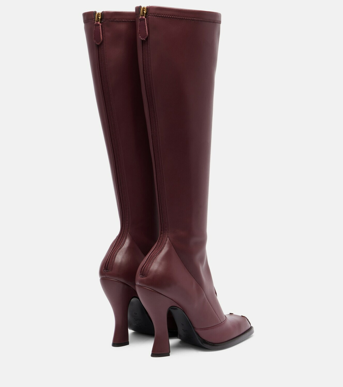Etro Studded leather knee-high boots