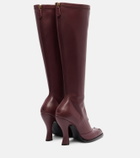 Etro Studded leather knee-high boots
