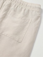 Onia - Air Straight-Leg Linen and Lyocell-Blend Drawstring Trousers - Neutrals