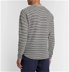 Orlebar Brown - Ob-T Striped Cotton and Linen-Blend T-Shirt - Blue