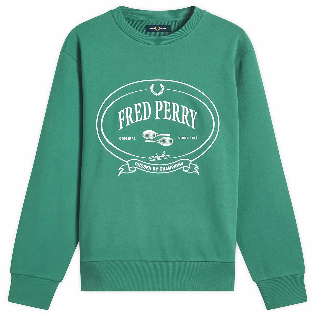 Fred Perry Men's Chosen By Champions Sweatshirt in Sport Green