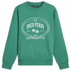 Fred Perry Men's Chosen By Champions Sweatshirt in Sport Green