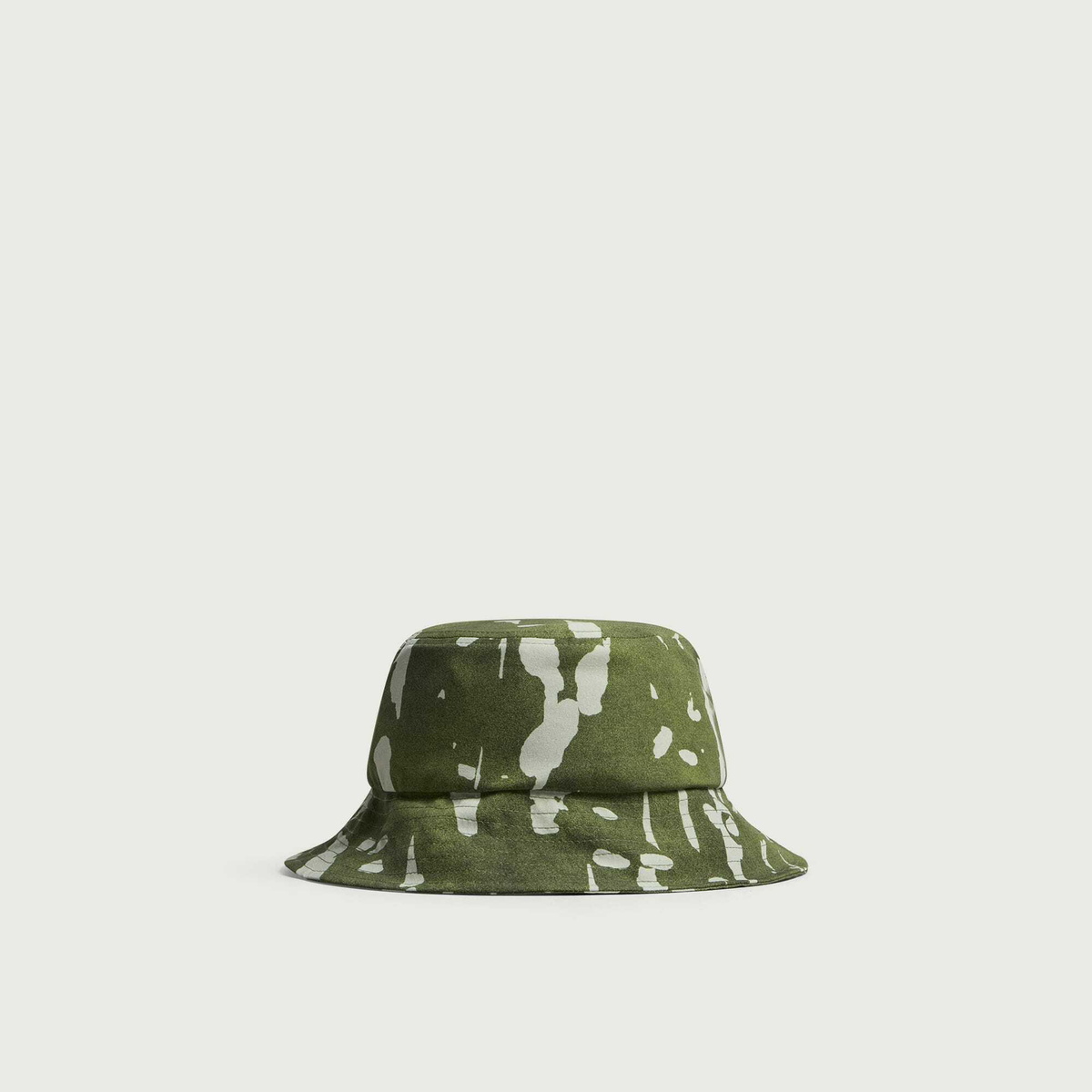 Malbon Men's Inkwash Bucket Hat in Olive Inkwash