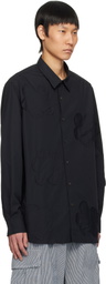 FORMA Black Flower Patches Shirt