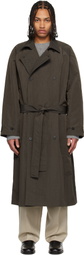 LE17SEPTEMBRE Brown Crisp Raglan Trench Coat