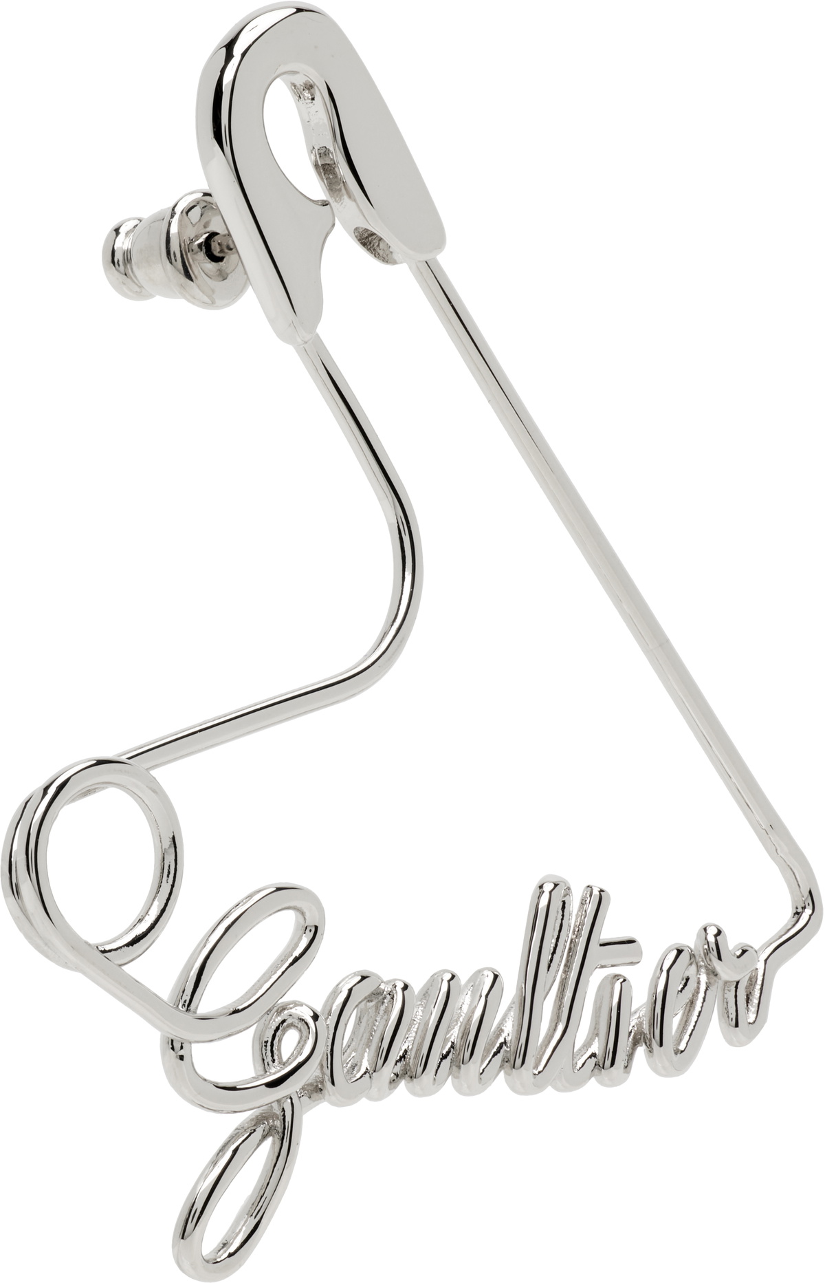 Jean Paul Gaultier 'The Heart Safety Pin' Single Earring
