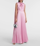 Roksanda Amanita caped silk gown
