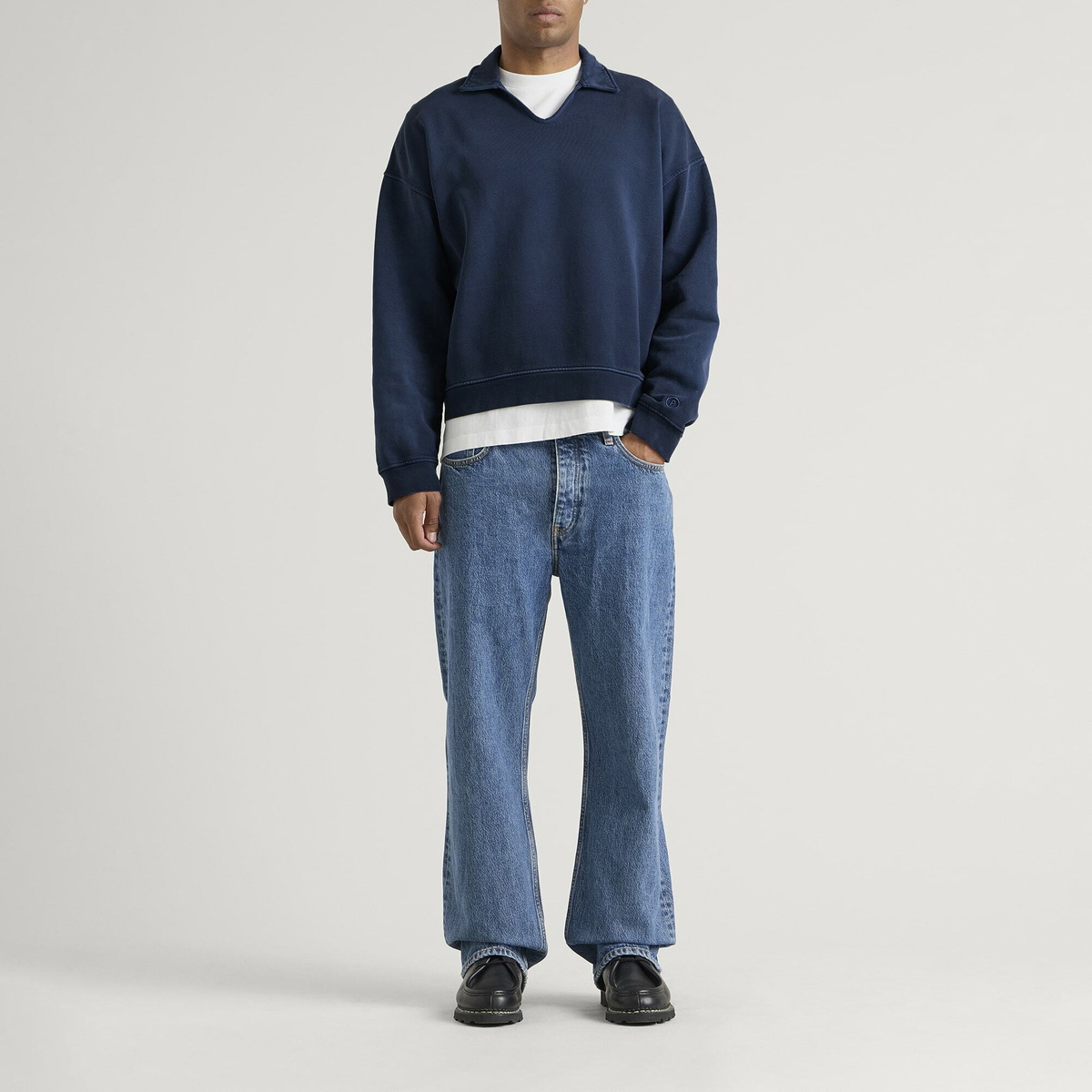 Picante Men's Everyday Polo Sweatshirt in Navy