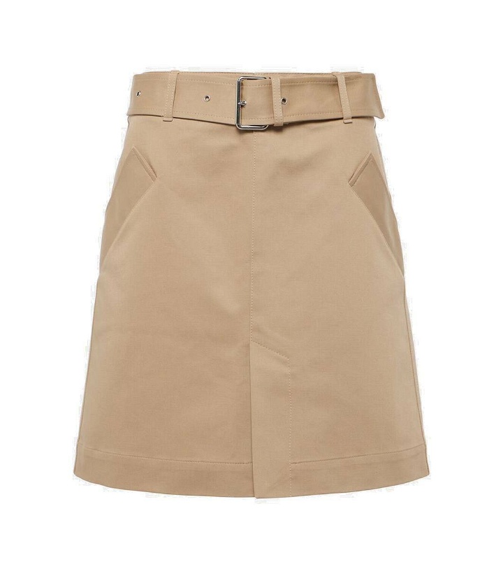 Photo: Toteme Belted cotton miniskirt