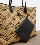 Valentino Garavani VLogo Large raffia tote bag