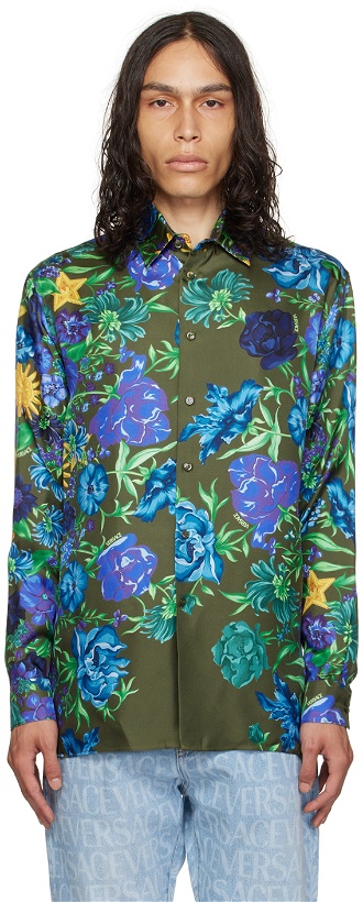 Photo: Versace Khaki Wildflower West Shirt