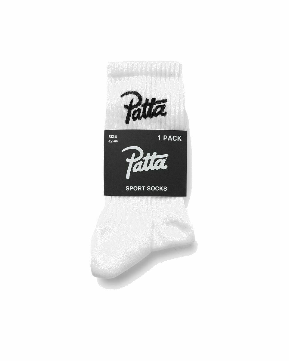 Photo: Patta Basic Sport Socks White - Mens - Socks