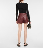 Simkhai - Chace faux leather shorts