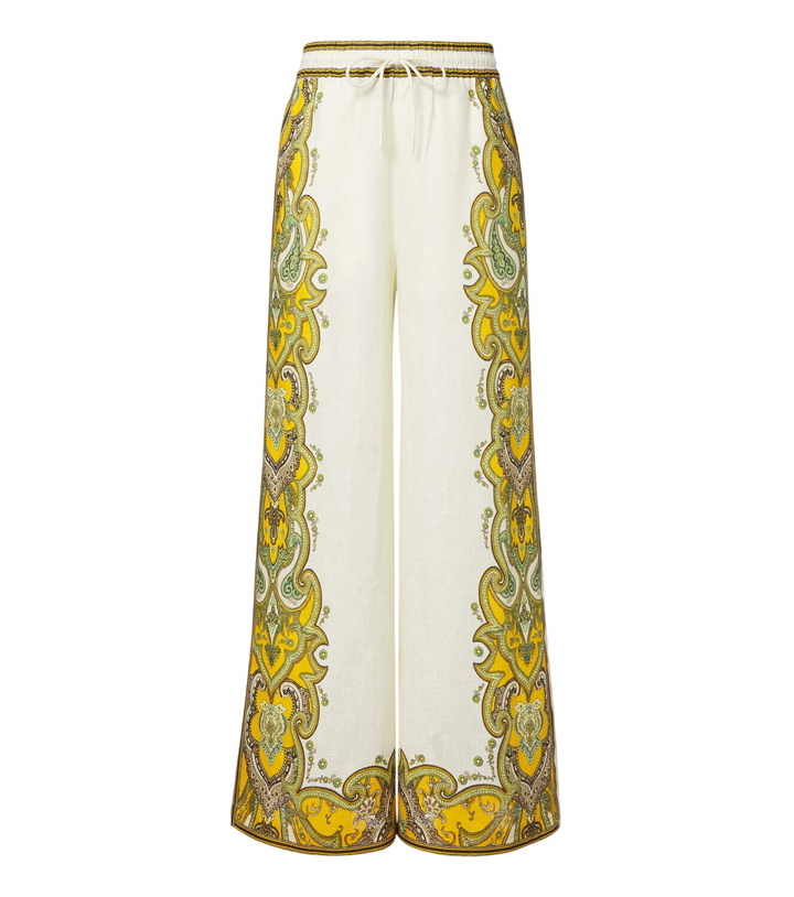 Photo: Alémais Porter printed linen wide-leg pants