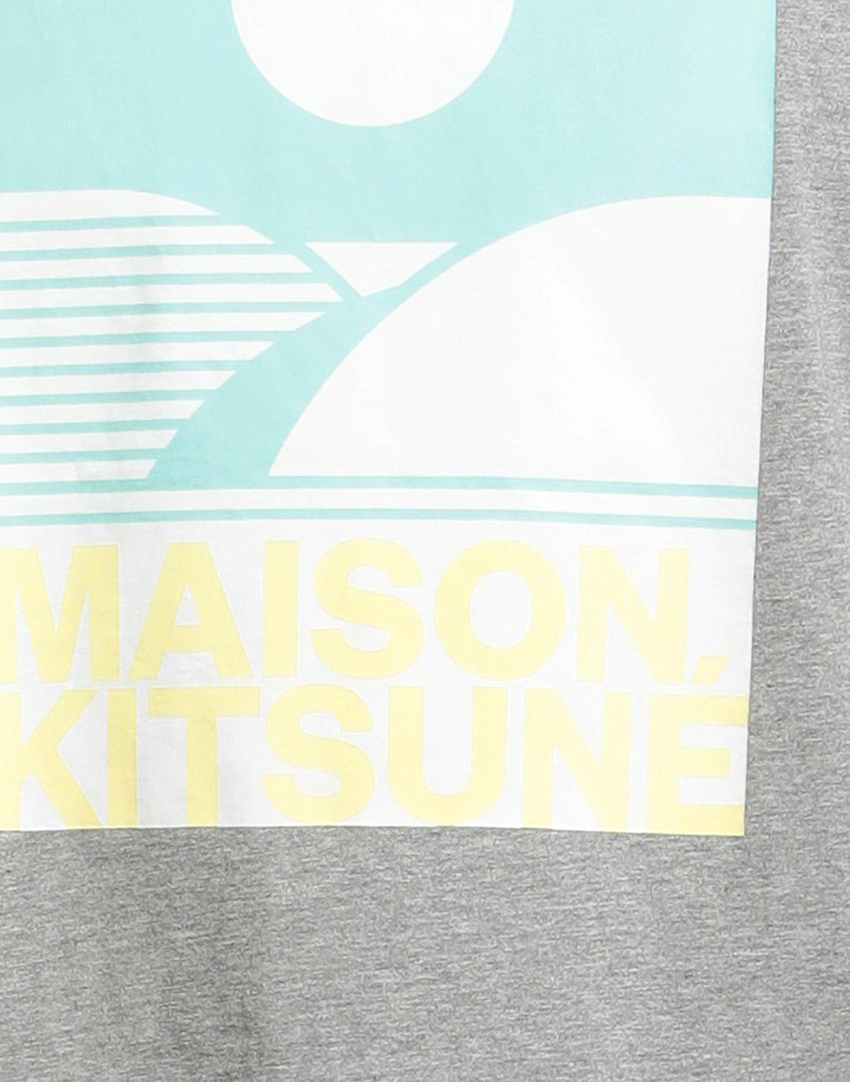Maison Kitsuné Mens T-shirt in Light grey