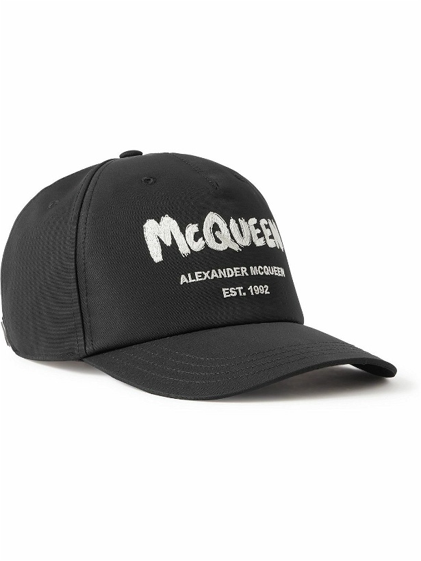 Photo: Alexander McQueen - Logo-Embroidered Shell Baseball Cap - Black