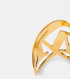Alexander McQueen Seal logo cuff bracelet