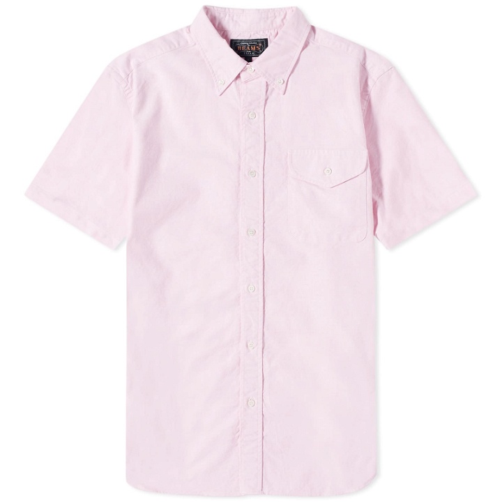 Photo: Beams Plus Men's BD Short Sleeve Oxford Shirt in Pink
