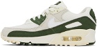 Nike Off-White & Green Air Max 90 Sneakers