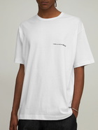 COMME DES GARÇONS SHIRT Logo Print Over Cotton Jersey T-shirt