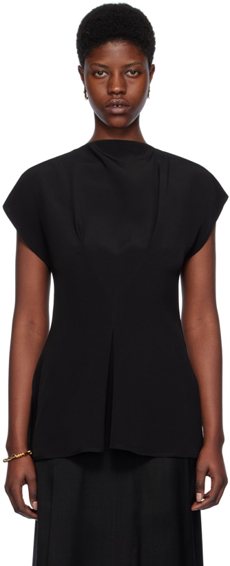 Photo: Studio Nicholson Black Paneled Blouse