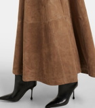 Altuzarra Varda suede midi skirt