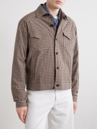 Oliver Spencer - Witley Checked Cotton-Blend Jacket - Brown