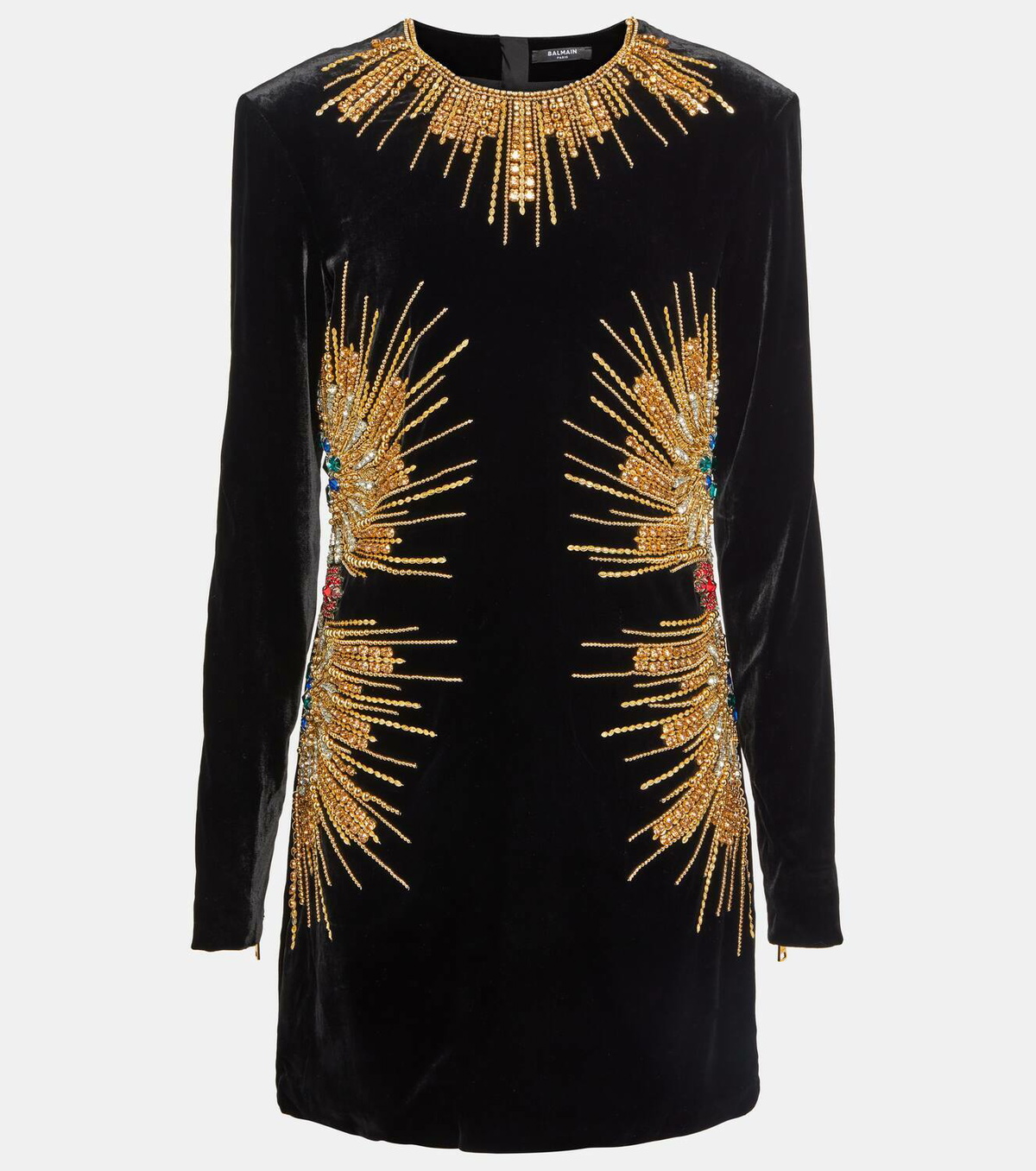 Balmain Embellished velvet minidress Balmain