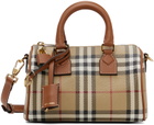 Burberry Beige Mini Check Bowling Bag