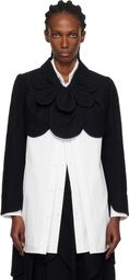 Noir Kei Ninomiya Black Flower Short Jacket