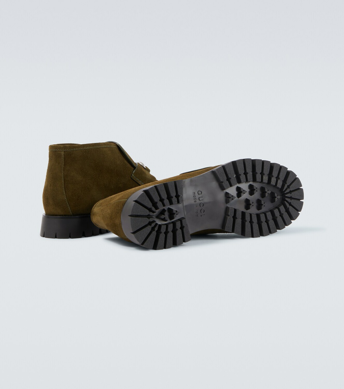 Gucci Horsebit suede ankle boots