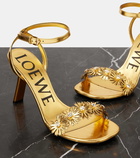 Loewe Paula's Ibiza Petal leather sandals