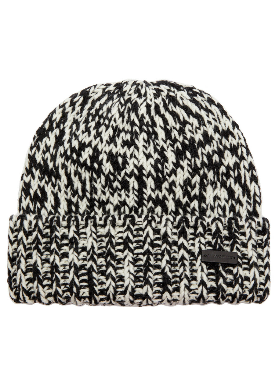 Saint Laurent Wool Beanie Black