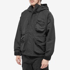 Uniform Bridge Men's Utility Anorak Hood Jacket in Black