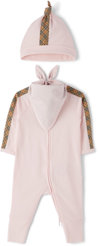 Photo: Burberry Baby Pink Check Three-Piece Set