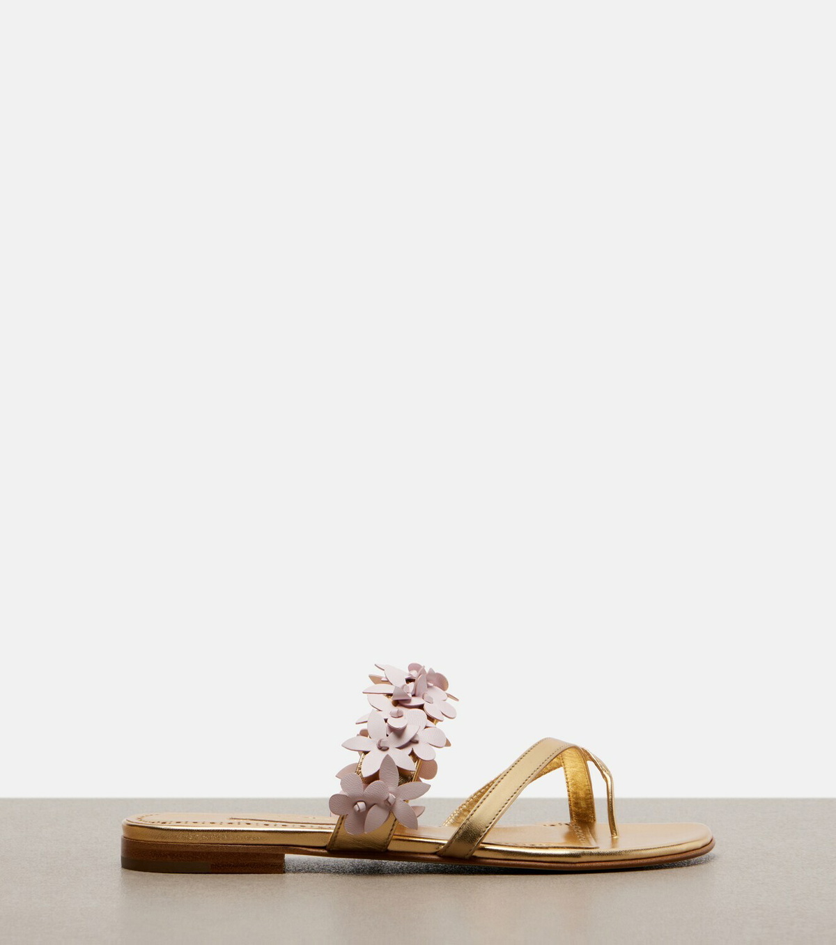 Manolo Blahnik Fiosabi appliqué leather thong sandals