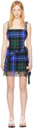 Rave Review Blue Yaam Minidress