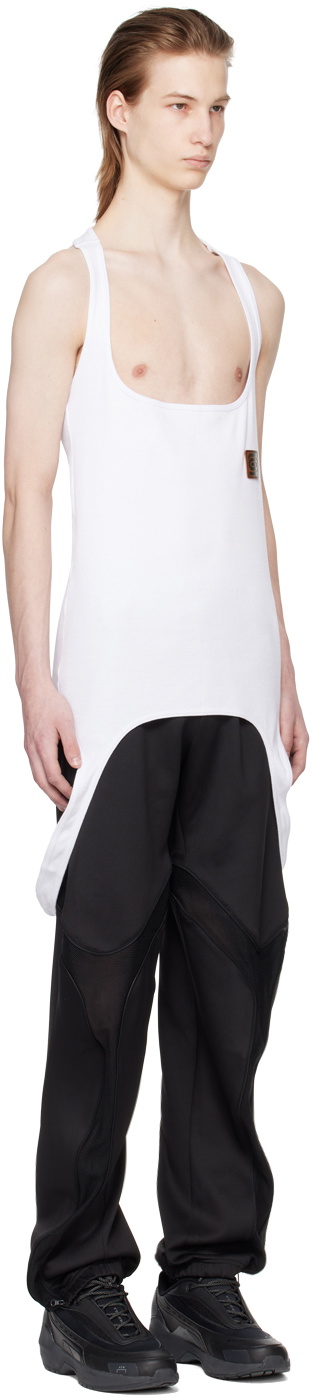 【ppi】olly shinder Olly Shinder White Upside Down Tank Top
