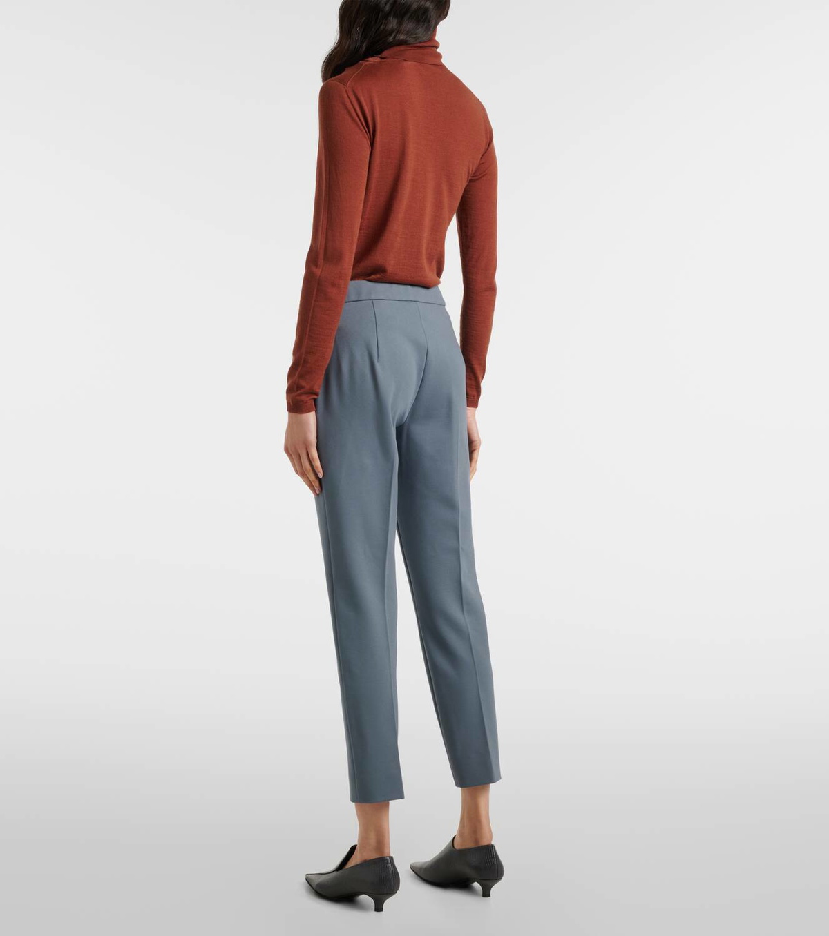Max Mara Pegno jersey cropped pants