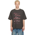 We11done Gray Gradient Logo T-shirt