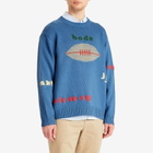 BODE Men's Spirit Sweater in Blue