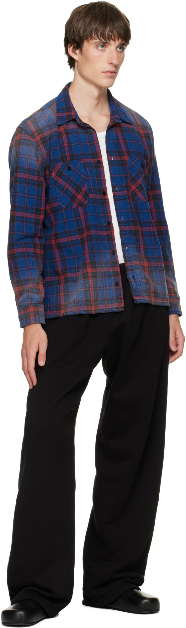Les Tien Black Heavyweight Puddle Sweatpants