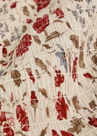 Reformation Aggie Floral-print Cotton-blend top Multicoloured